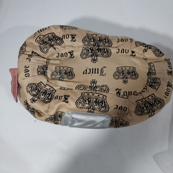 Juicy Couture Bag Y2K Velvet Black 2002 CA16396 (Royal Juicy) Baguette Embrodry - Picture 13 of 14